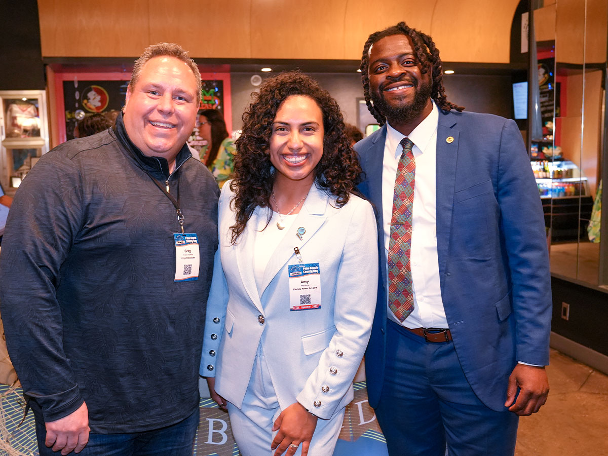 Greg Langowski from the City of Westlake, FP&L’s Amy Kemp and PBC’s District 7’s Malcolm Sommons.