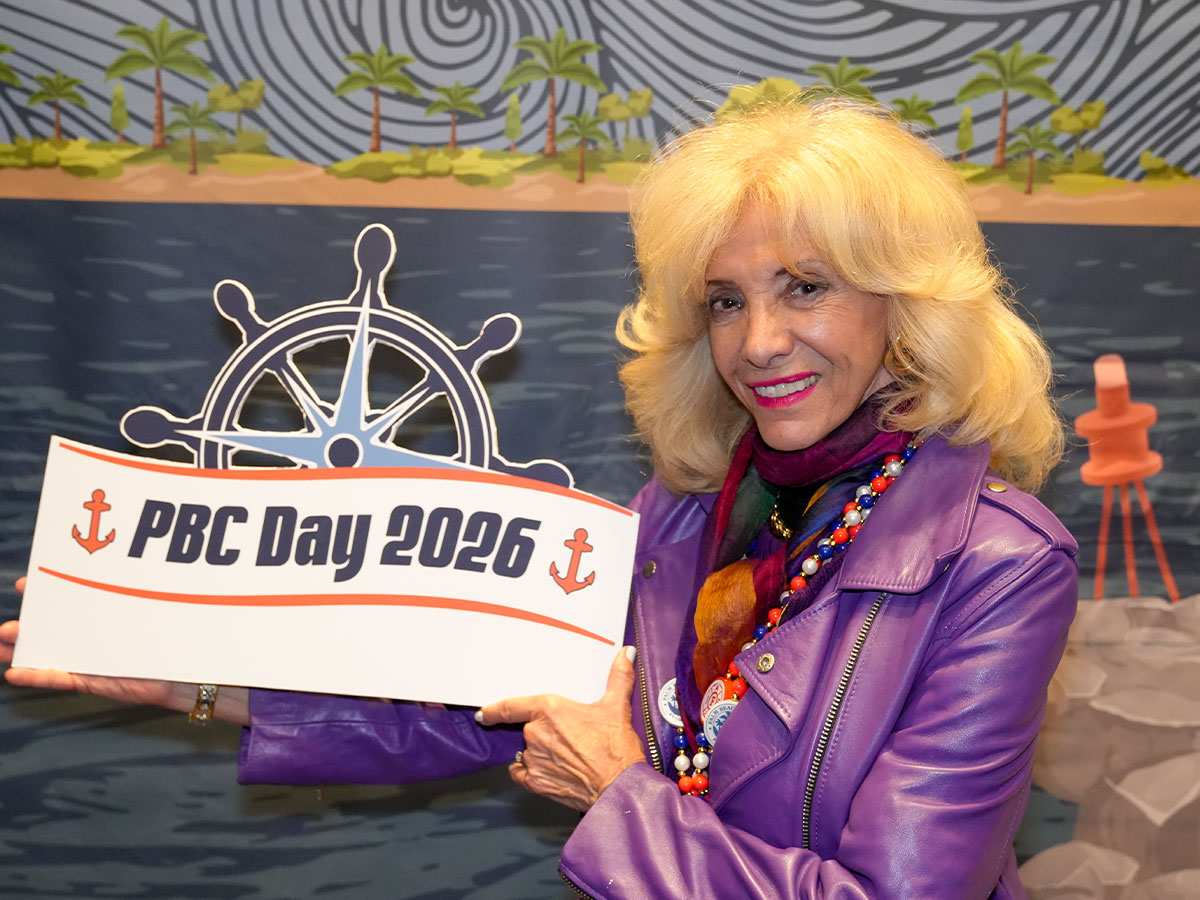 PBC Commissioner Maria Sachs sets sail for PBC Day.